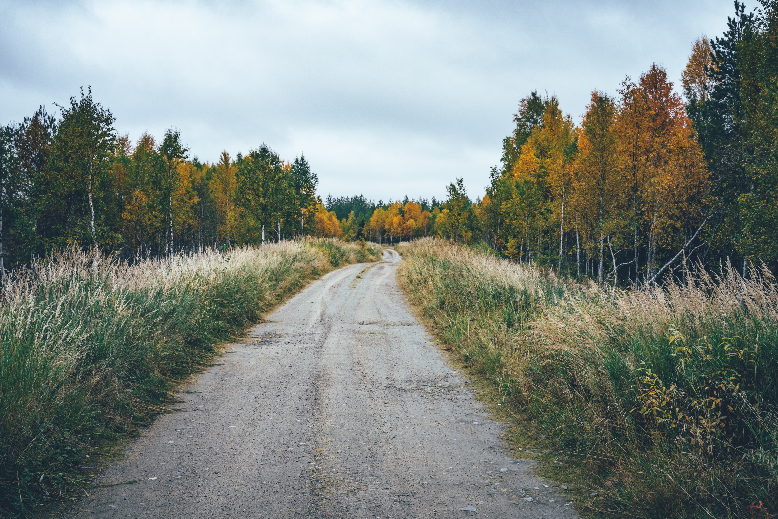 smooth gravel road